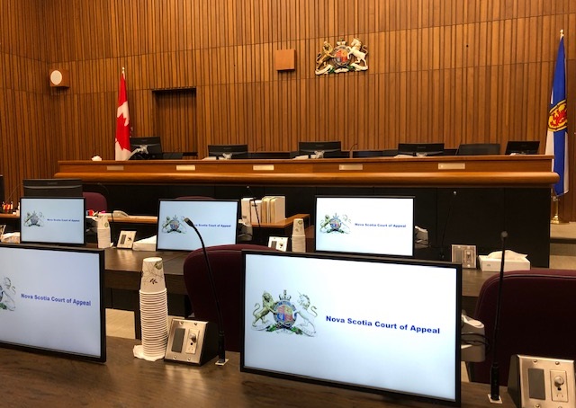 Interior of the courtroom for the Nova Scotia Court of Appeal