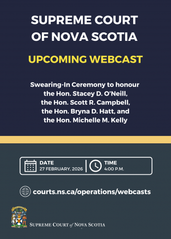 Supreme Court Swearing-In Ceremony | The Courts of Nova Scotia