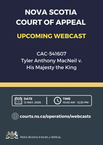Webcast of Appeal Hearing - Tyler Anthony MacNeil v. His Majesty the ...