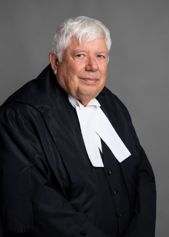 A portrait of the Honourable J. Edward Scanlan, a Justice of the Nova Scotia Court of Appeal