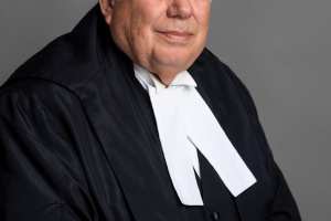 A portrait of the Honourable J. Edward Scanlan, a Justice of the Nova Scotia Court of Appeal